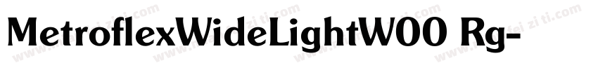 MetroflexWideLightW00 Rg字体转换